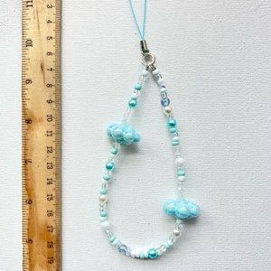 Cloud beads handmade phonecharm keychain